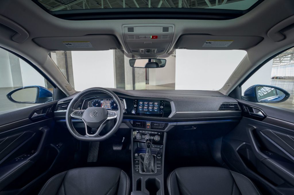 2022 VW Jetta interior layout.