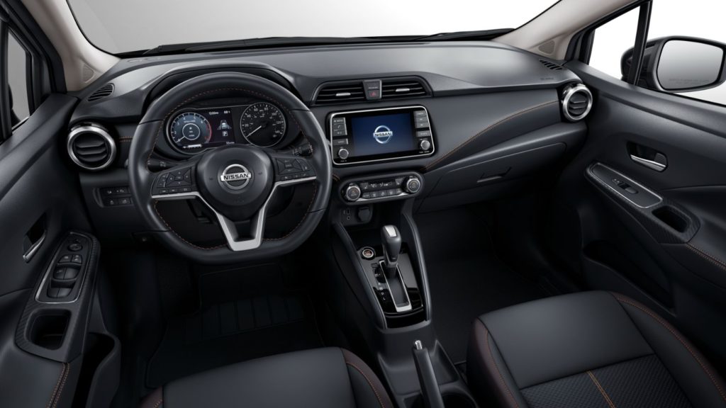 2022 Nissan Versa interior layout.