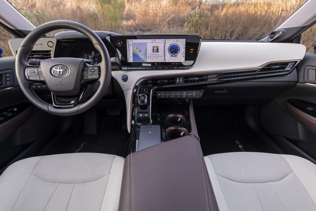 2022 Toyota Mirai interior layout