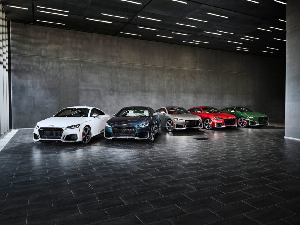 2022 Audi TT RS Heritage Edition family.