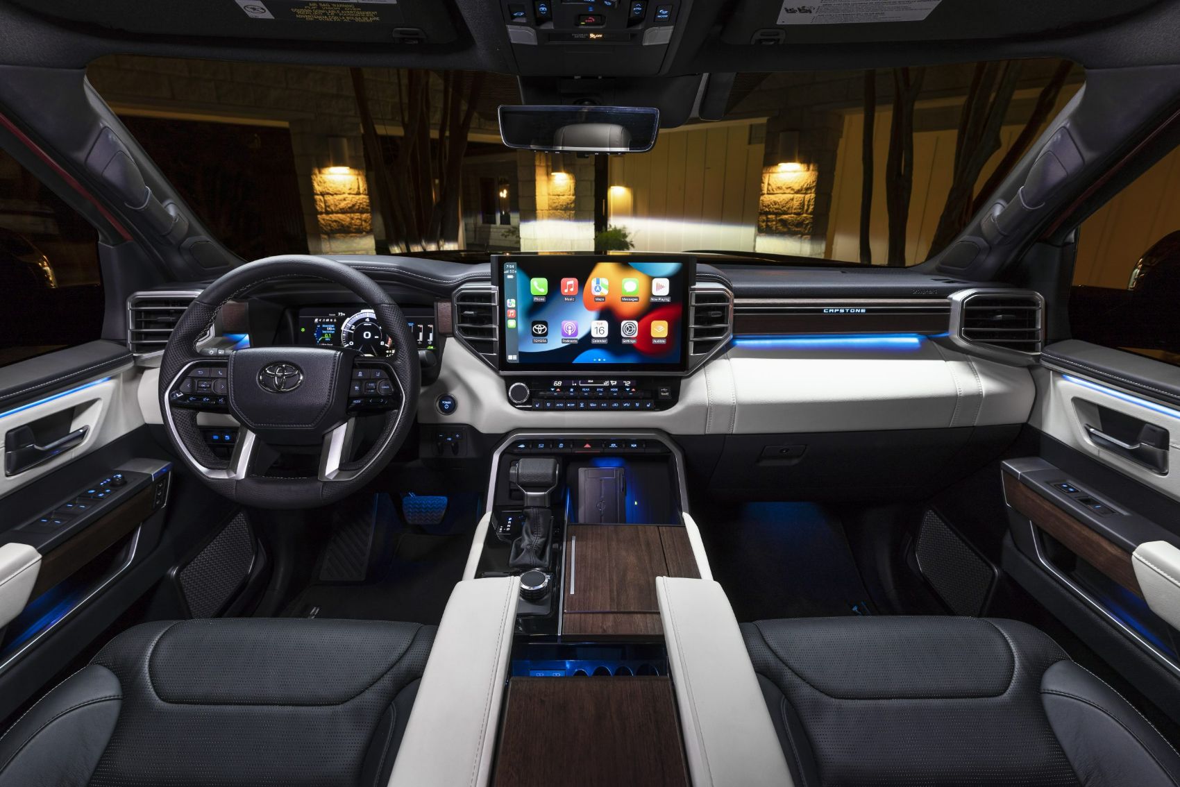 2023 Toyota Sequoia Capstone interior layout.