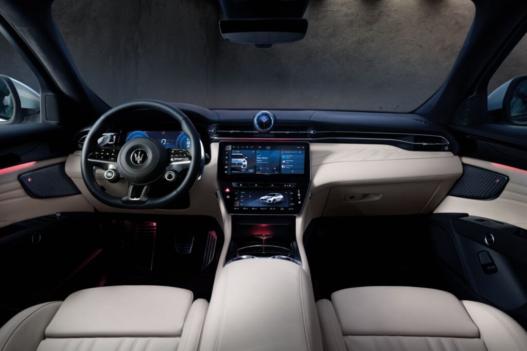 2023 Maserati Grecale interior layout.