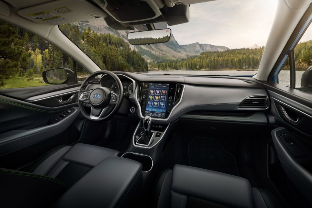 2023 Subaru Outback interior layout.