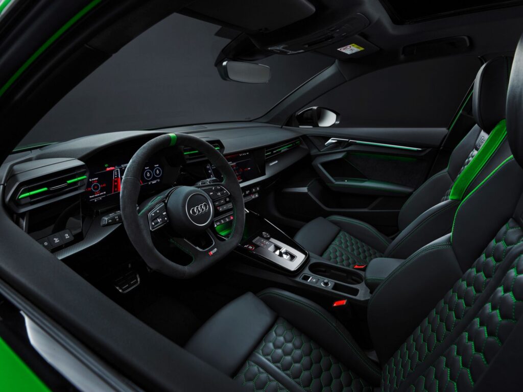 2022 Audi RS 3 interior layout.
