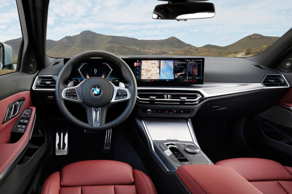 2023 BMW 3 Series interior layout.