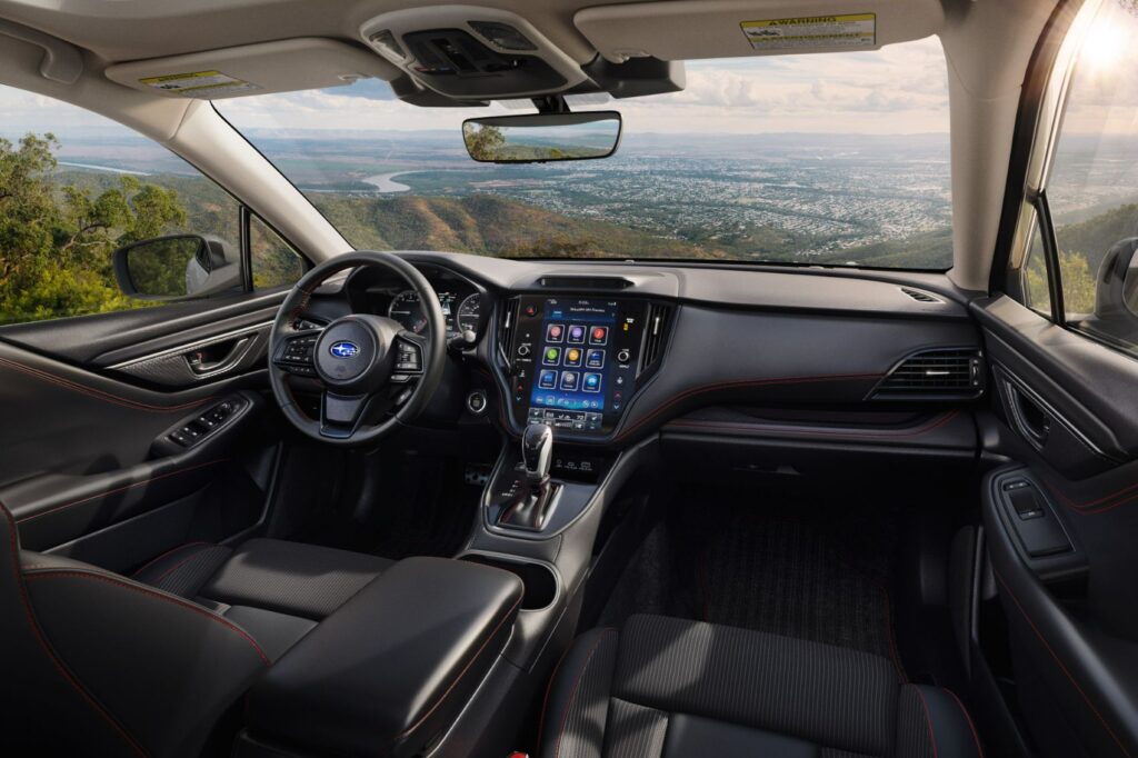 2024 Subaru Legacy interior layout.