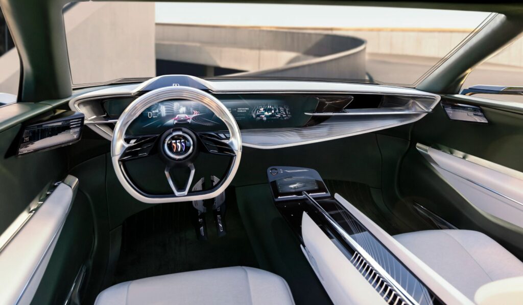 Buick Wildcat EV Concept interior layout.