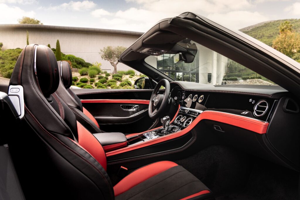 2023 Bentley Continental GT S interior layout.