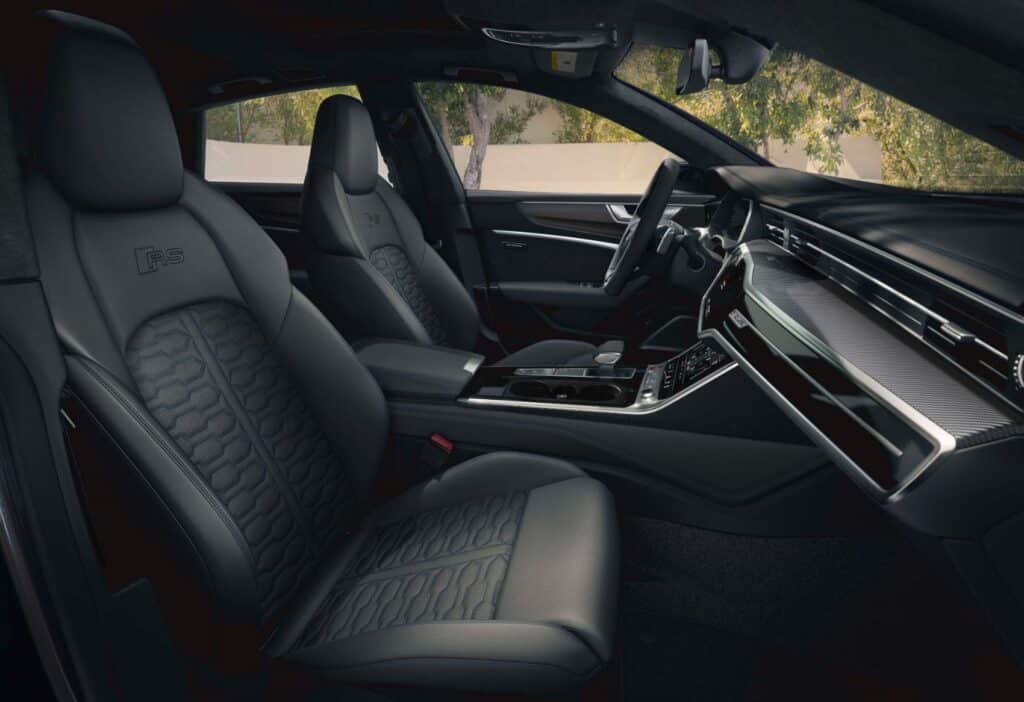 2022 Audi RS 7 Exclusive Edition interior layout.