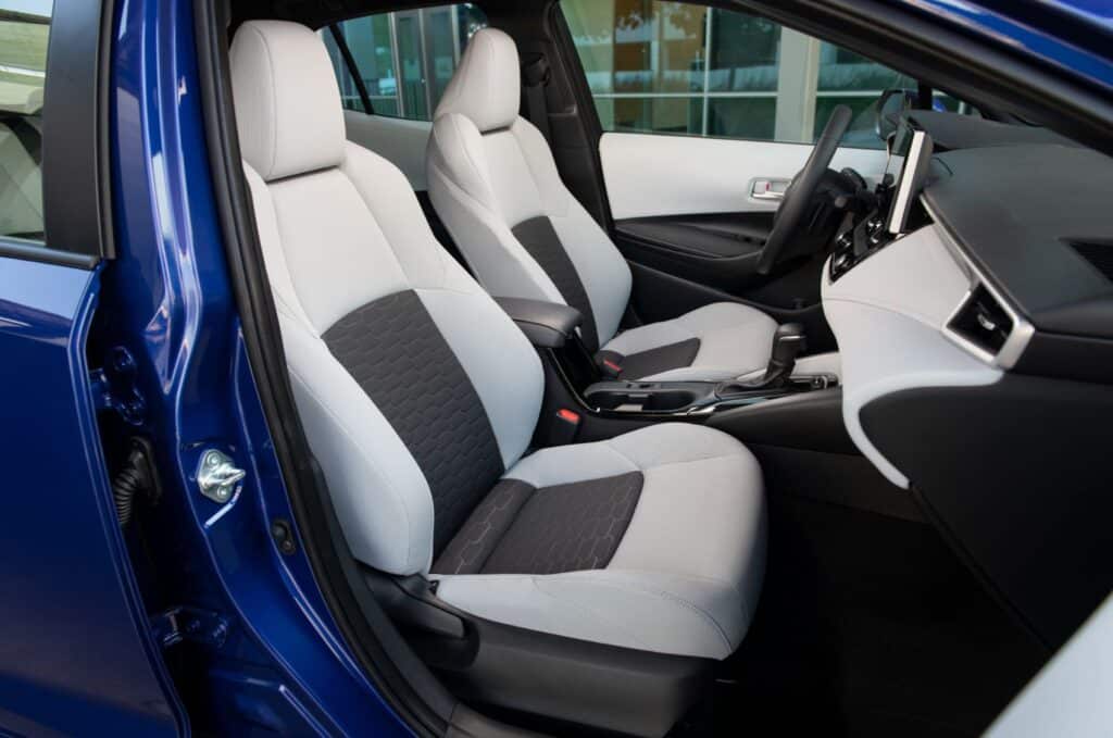 2023 Toyota Corolla Hatchback interior layout.