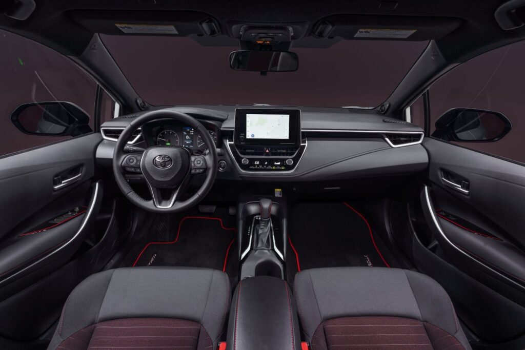 2023 Toyota Corolla Hybrid Infrared Special Edition interior layout.