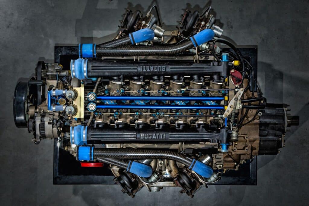 Bugatti EB 110 engine (Romano Artioli & The Bugatti EB 110).