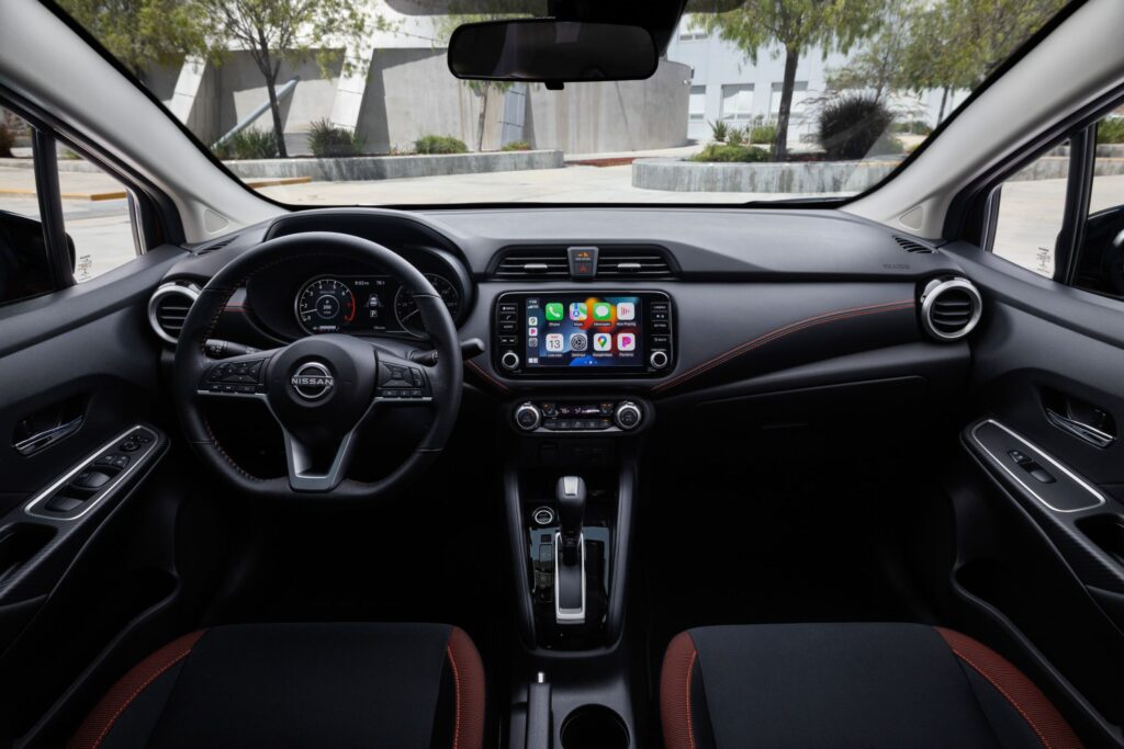 2023 Nissan Versa interior layout.
