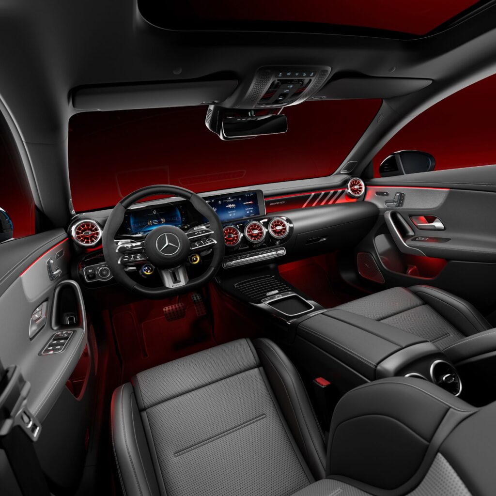 2024 Mercedes-Benz CLA interior layout.