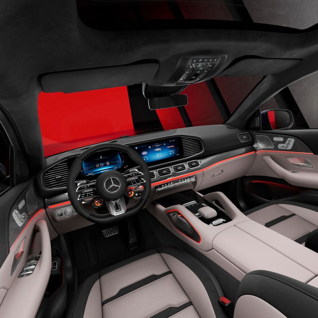2024 Mercedes-AMG GLE interior layout.