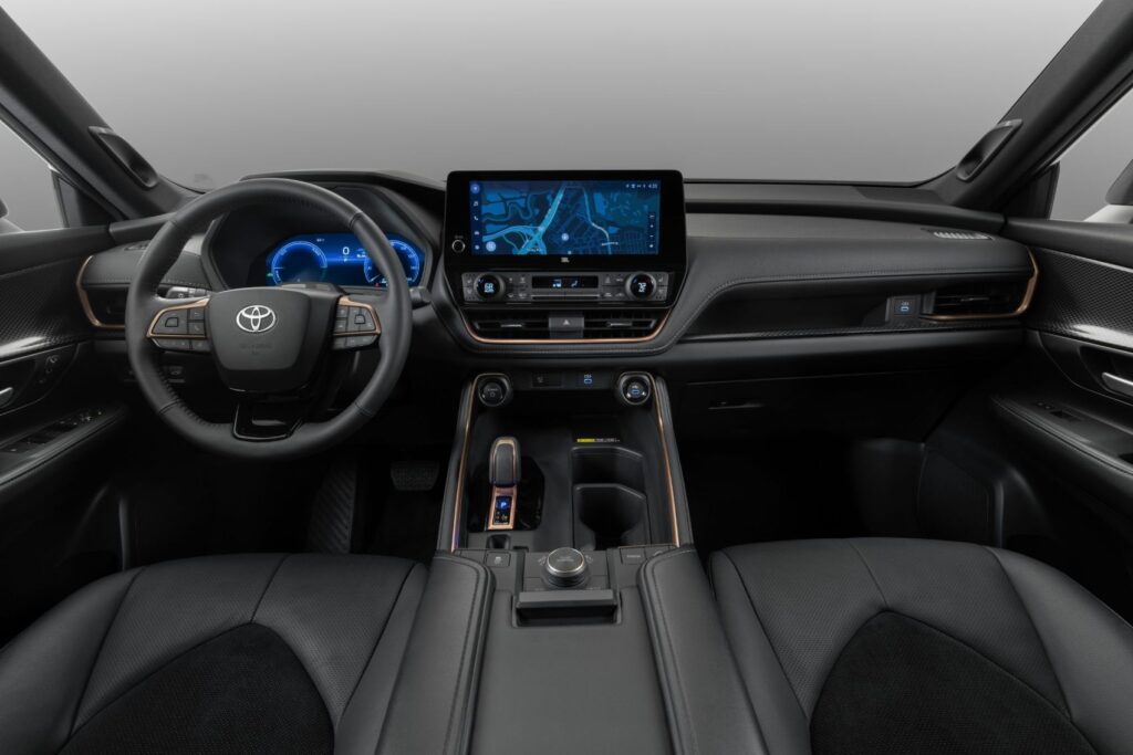 2024 Toyota Grand Highlander interior layout.