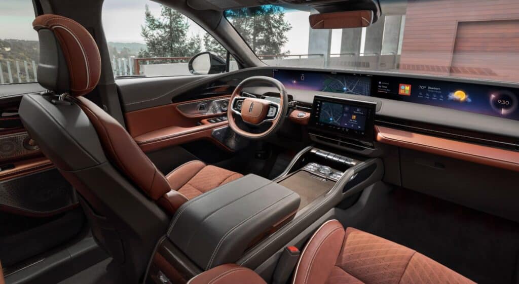 2024 Lincoln Nautilus with Redwood interior theme.