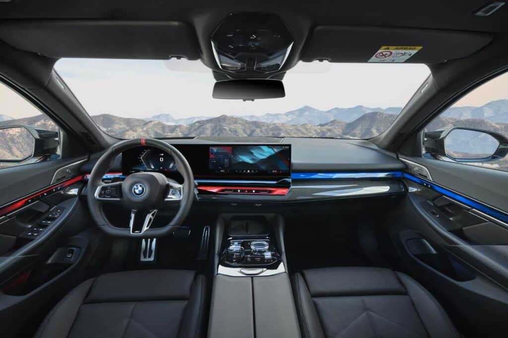 2024 BMW 5 Series interior layout.