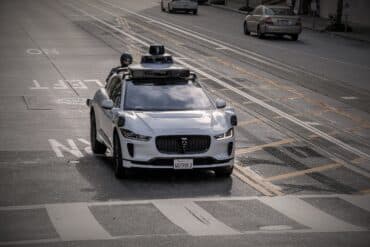 a self-driving car on the streets of san francisco