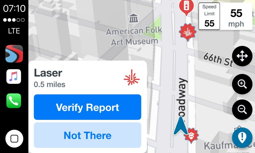 Drive Smarter app integration with Apple CarPlay.