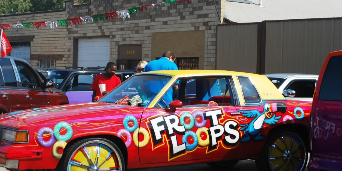 Froot Loop Donk Car