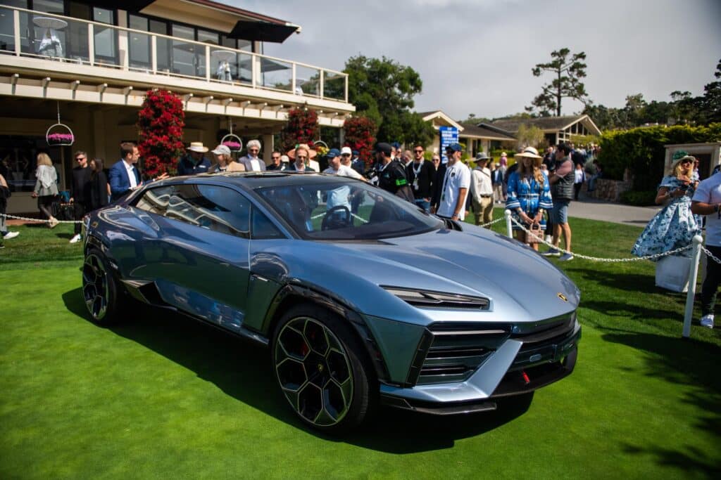 Lamborghini Lanzador on the Concept Lawn at Pebble Beach on August 21st, 2023.