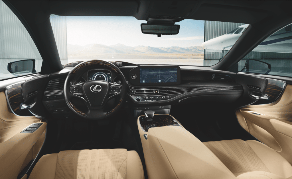 2024 Lexus LS interior layout.