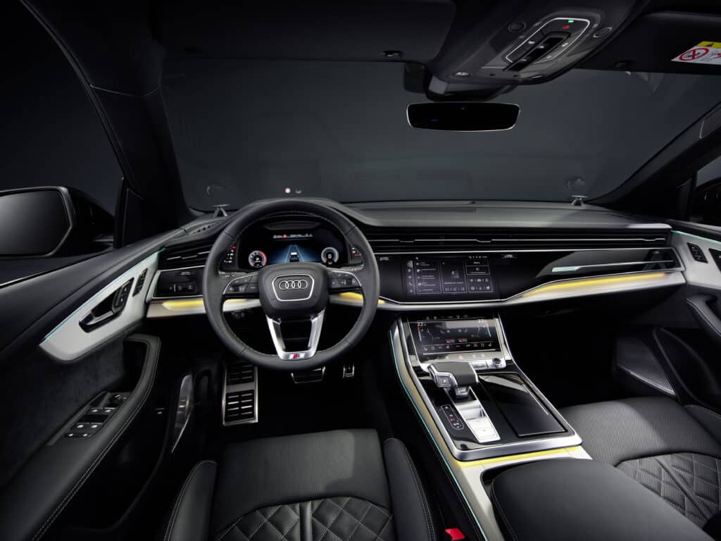2024 Audi Q8 interior layout.