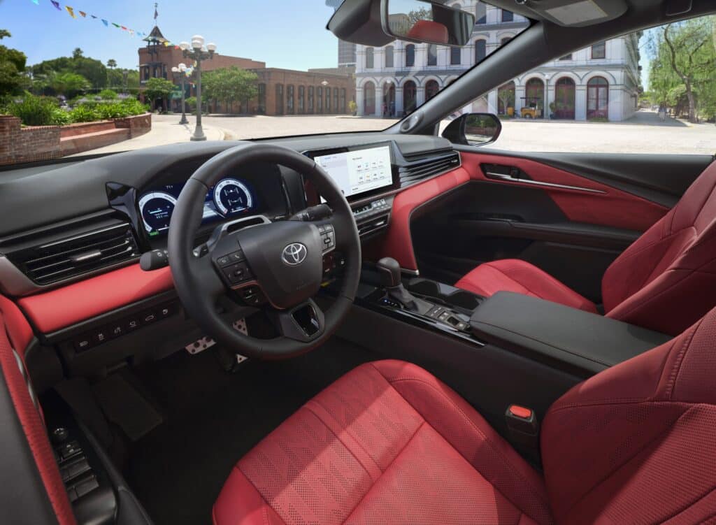 2025 Toyota Camry XSE interior layout.