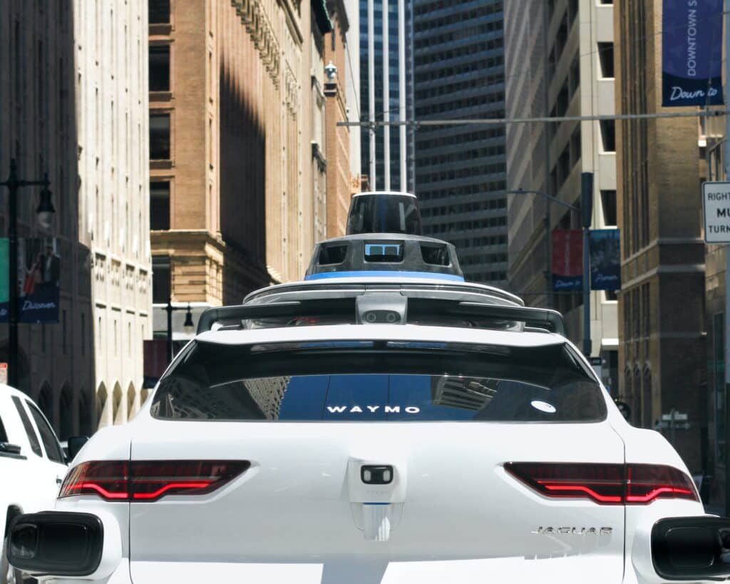 a driverless car operated by waymo pilots the streets of san francisco