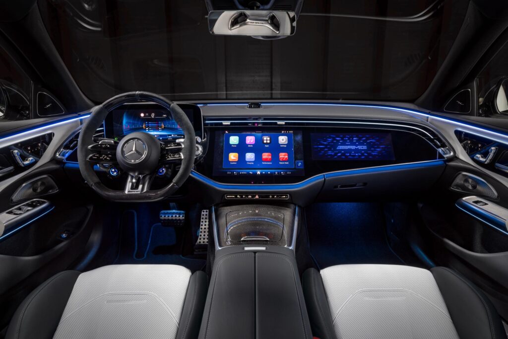 2025 Mercedes-AMG E 53 Hybrid interior layout.